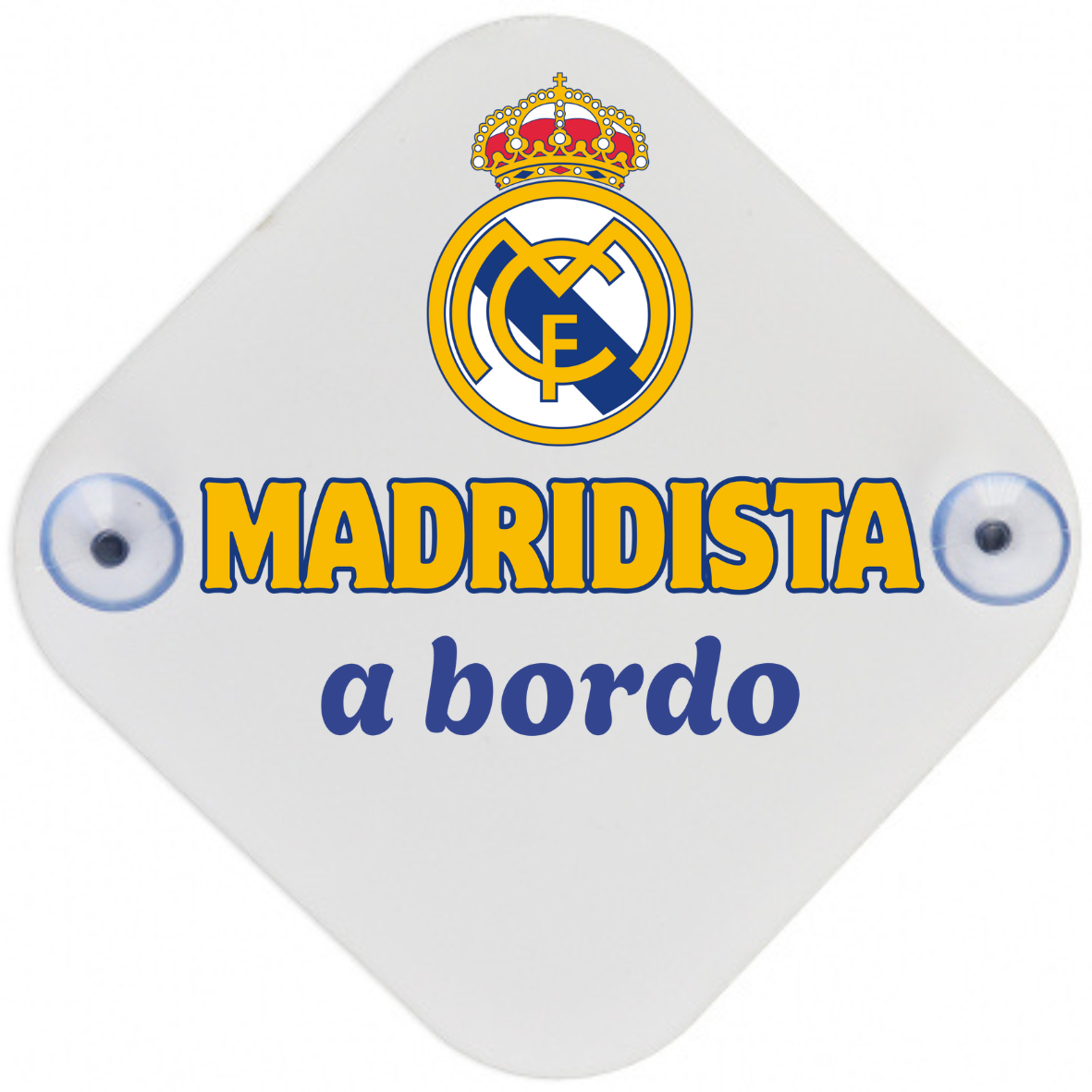 Placa Ventosa o Ambientador MADRIDISTA A BORDO