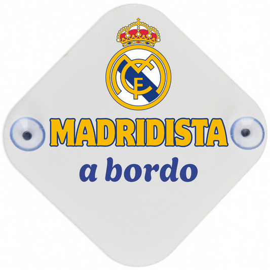 Placa Ventosa o Ambientador MADRIDISTA A BORDO